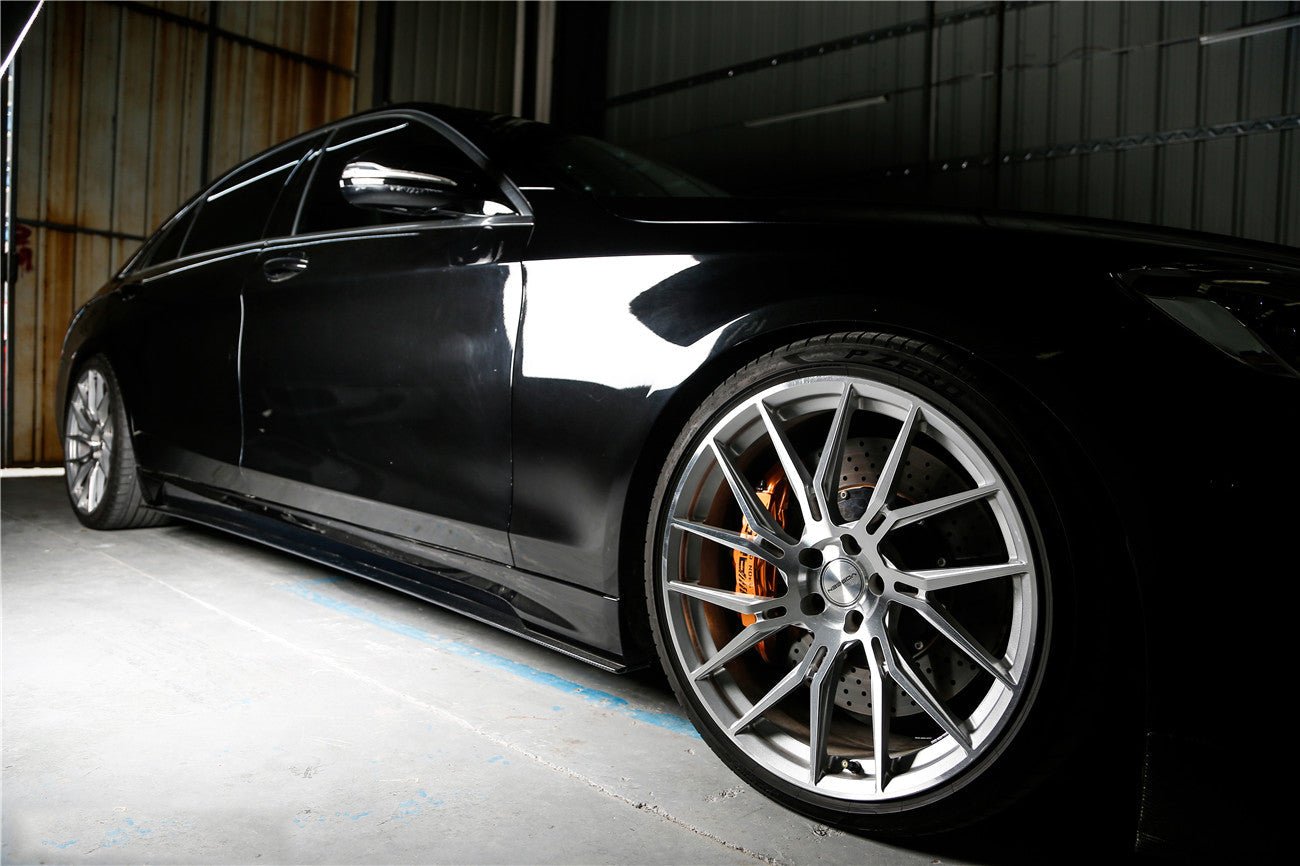 2017 - 2020 Mercedes Benz S63 W222 Sedan MSY Style Side Skirts